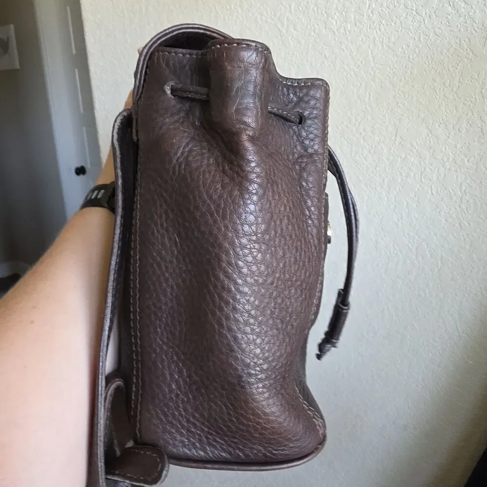 Vintage Coach 4925 Pebbled Leather Mini Backpack - Brown Color - Made in USA